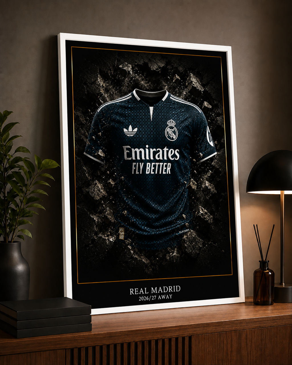 Cadre Photo Real Madrid 2026/27 Away | Maillot Collector