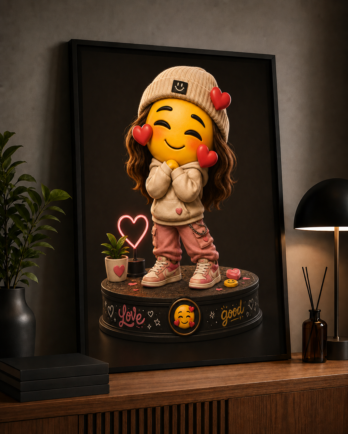 Cadre Emoji – Emoji Love ❤️😊