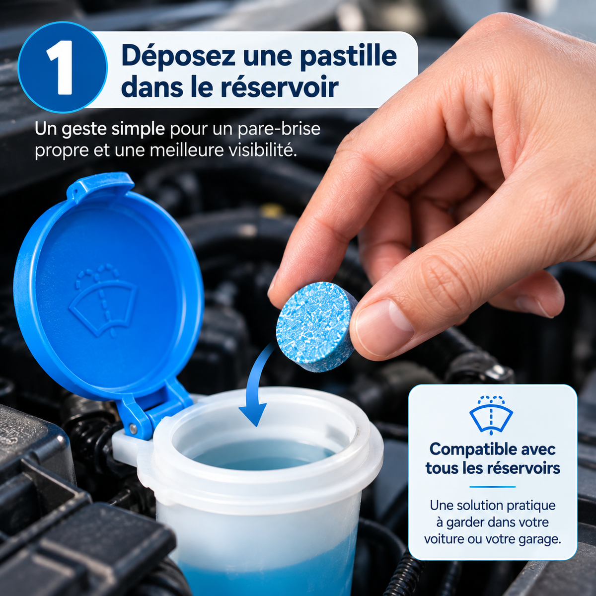 Pastilles Lave-Glace Concentrées – Nettoyage Rapide & Sans Traces